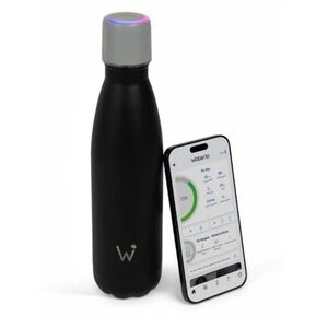 Black Smart Hydration Bottle by Water.io